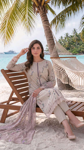 Colors by AlZohaib vol-2 | Digital Printed Lawn 3 Piece Unstitched Suit D-4