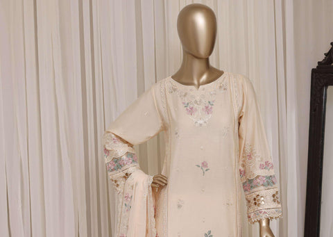 Sadabahar Luxury Embroidered Cotton Stitched 3 Piece Suit D-12