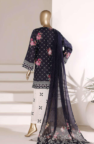 Sadabahar Vol-07 | Printed Lawn 3 Piece Stitched Suit D-2