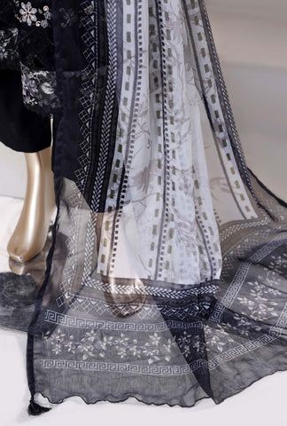 Sadabahar Luxury Peplum | Heavy Embroidered Lawn 3 Piece Stitched Suit D-3