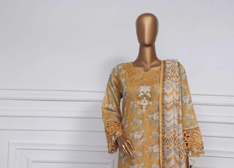 RAYA Festive Embroidered 3 PCS Coll25 By Sadabahar D-1