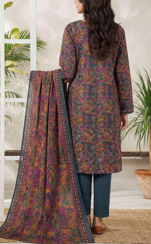 Daman Exclusive | Printed Lawn 3 Piece Unstitched Suit D-1