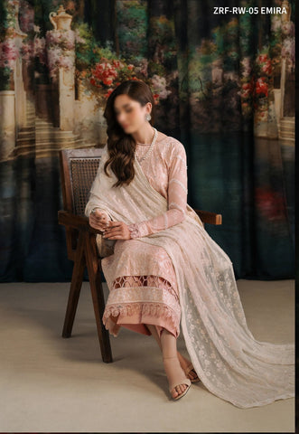 Zarif Luxury Raw Silk Collection:24 D- ZRF-RW-05 EMIRA