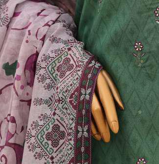 ASASA by HZ Textiles | Digital Printed Embroidered 3 Piece Unstitched Lawn Suit D-6