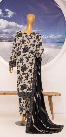 Linen Wintry Shawl Printed Collection Vol-2  D 01