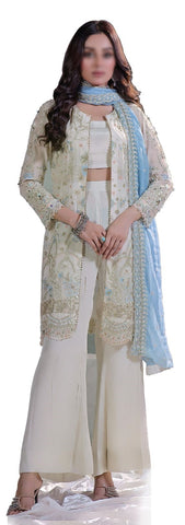 MANAAR LUXURY HANDWORK CHIFFON COLL BY SOGHAT D-01