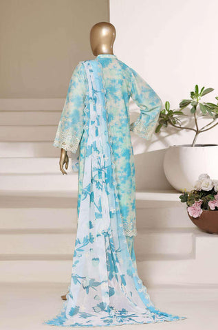 Sadabahar Regal Embroidered Lawn Stitched 3 Piece Suit D-2