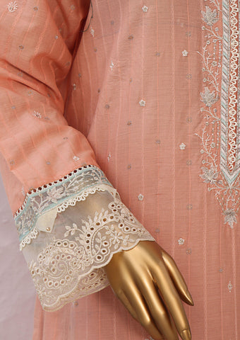 Turkish Jacquard Vol-1 Emb Un Stitched 3 Piece HZ-2