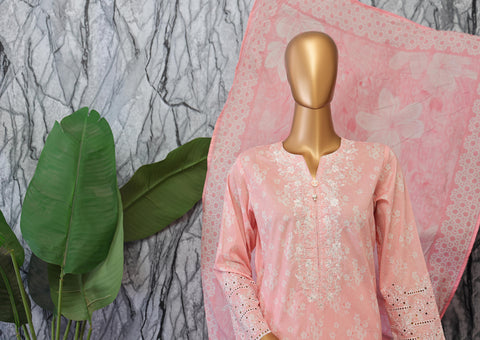 Elegant Embroidered Unstitched Collection Vol-02 By Hz D-07