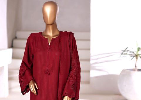 Sadabahar Vybe Emb Dhanak Stitched 3 Piece Suit D-1