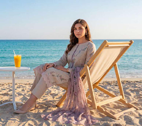 Colors by AlZohaib vol-2 | Digital Printed Lawn 3 Piece Unstitched Suit D-4