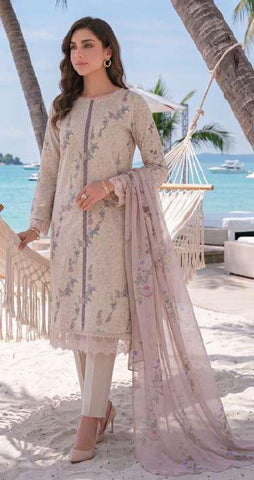 Colors by AlZohaib vol-2 | Digital Printed Lawn 3 Piece Unstitched Suit D-4