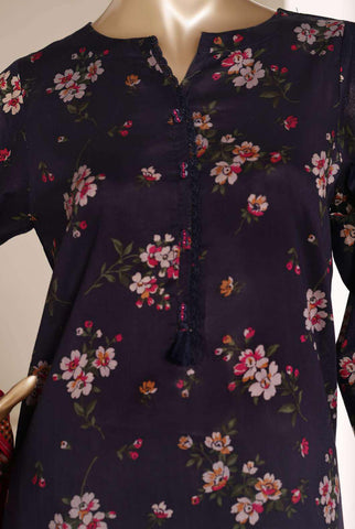 SADABAHAR Luxury Printed Lawn | 3 Piece Stitched Suit D-1