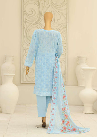 Premium Signature by HZ Textiles | Embroidered 3 Piece Unstitched Lawn Suit D-1