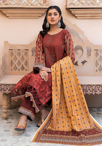 Aleeza Digital Fine Emb Khaddar Coll:24 By Sobia Waseem D-01