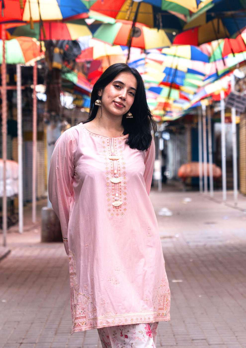 RANG 2 Piece Stitched Embroidered Cotton Suit D-1