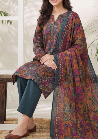 Daman Exclusive | Printed Lawn 3 Piece Unstitched Suit D-1