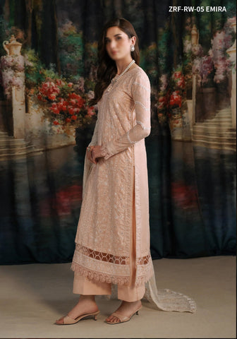 Zarif Luxury Raw Silk Collection:24 D- ZRF-RW-05 EMIRA