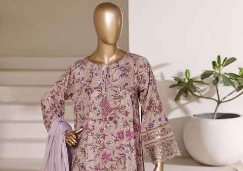 Sadabahar Peplum Embroidered Lawn Stitched 3 Piece Suit D-3