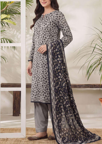 VS Jhalak Printed Slub Linen Unstitched 3 Piece Suit D-1