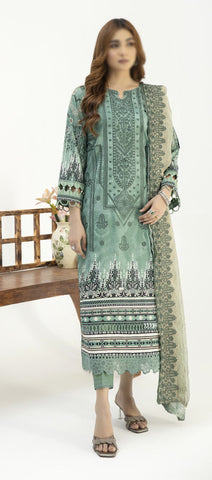 Iyana Un Stitched 3 pcs Embroidered Lawn Digital Print JH 918
