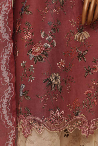 Raya by Sadabahar Embroidered Stitched 3 Piece Suit D-5