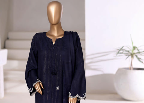 Sadabahar Vybe Emb Dhanak Stitched 3 Piece Suit D-4