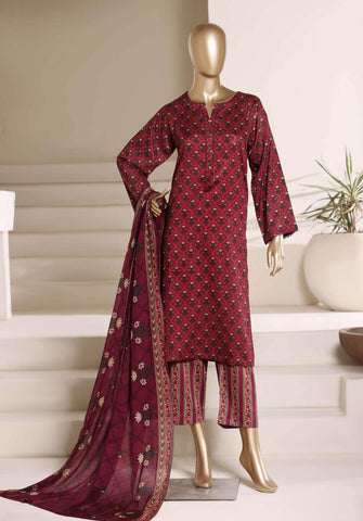 Sadabahar Luxury Lawn | Printed 3 Piece Stitched Suit D-2