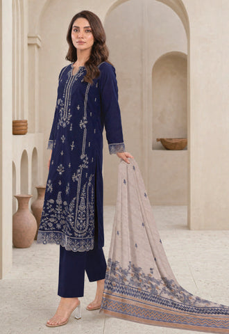 MAHNEER by Tawakkal Fabrics | Embroidered Lawn 3 Piece Unstitched Suit D-6