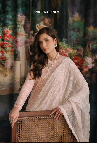 Zarif Luxury Raw Silk Collection:24 D- ZRF-RW-05 EMIRA