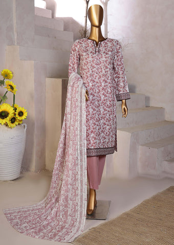 Dhagakari Embroidered Lawn Un Stitched 3 Pcs  Coll 2025 D-04