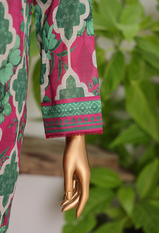 HZ Vital Prints Slub Lawn Dupatta  D-07