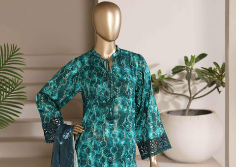 Sadabahar Peplum Luxury | Embroidered Lawn 3 Piece Stitched Suit D-5
