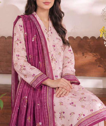 Daman Exclusive by VS Textiles | Printed Cambric 3 Piece Unstitched Suit D-2