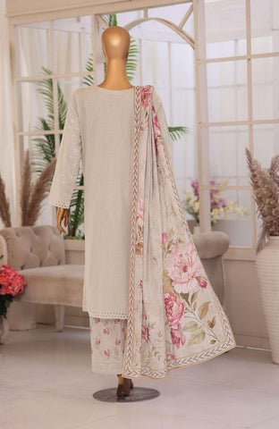 Oriental Printkari by HZ Textiles | Embroidered 3 Piece Unstitched Lawn Suit D-5