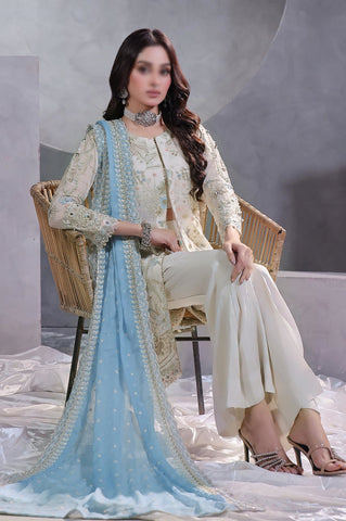 MANAAR LUXURY HANDWORK CHIFFON COLL BY SOGHAT D-01