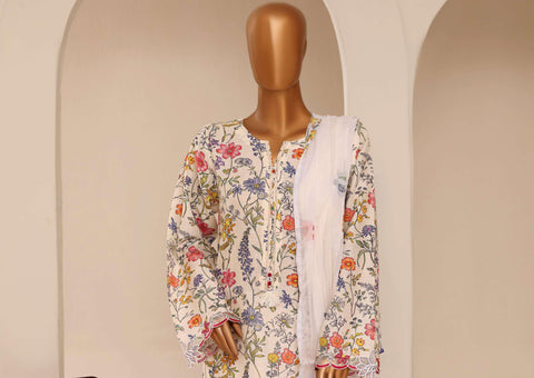 Raya by Sadabahar Embroidered Stitched 3 Piece Suit D-6