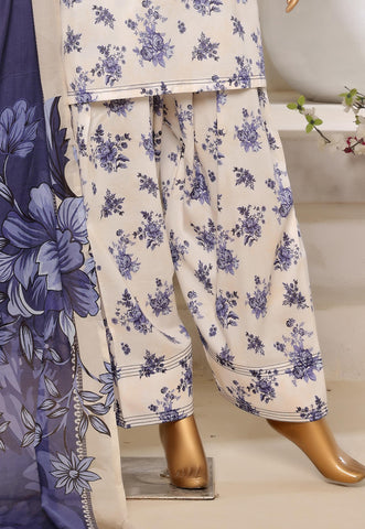 Printed Lawn With Farshi Shalwar Collection By Sadabahar D-04