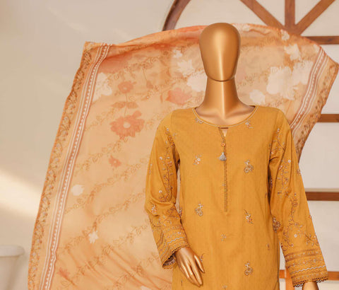 Mayaar Embroidered Un-Stitched 3 Piece Collection By HZ Textile D-1