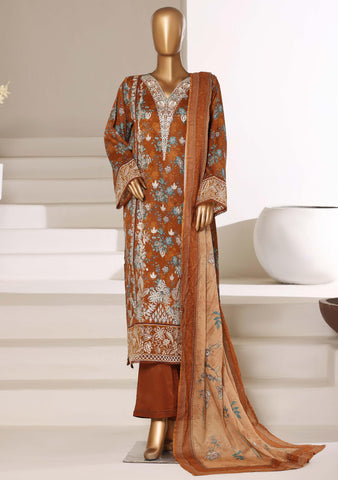 Luxury Lawn Signature  Heavy Embroidered 3 Piece Stitched Suit By Sadabahar D-4