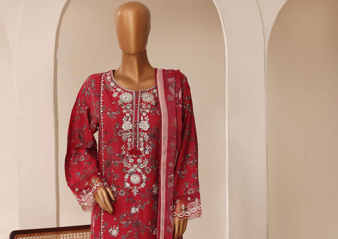 Sadabahar Signature Embroidered Stitched 3 Piece Suit D-3