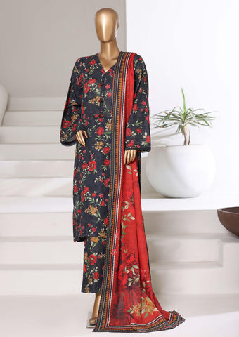 Printed Khaddar Vol-3 Stitched 3PC Collection By Sadabahar D-4