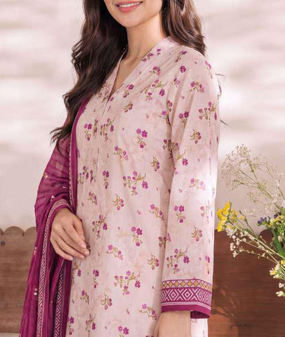 Daman Exclusive by VS Textiles | Printed Cambric 3 Piece Unstitched Suit D-2