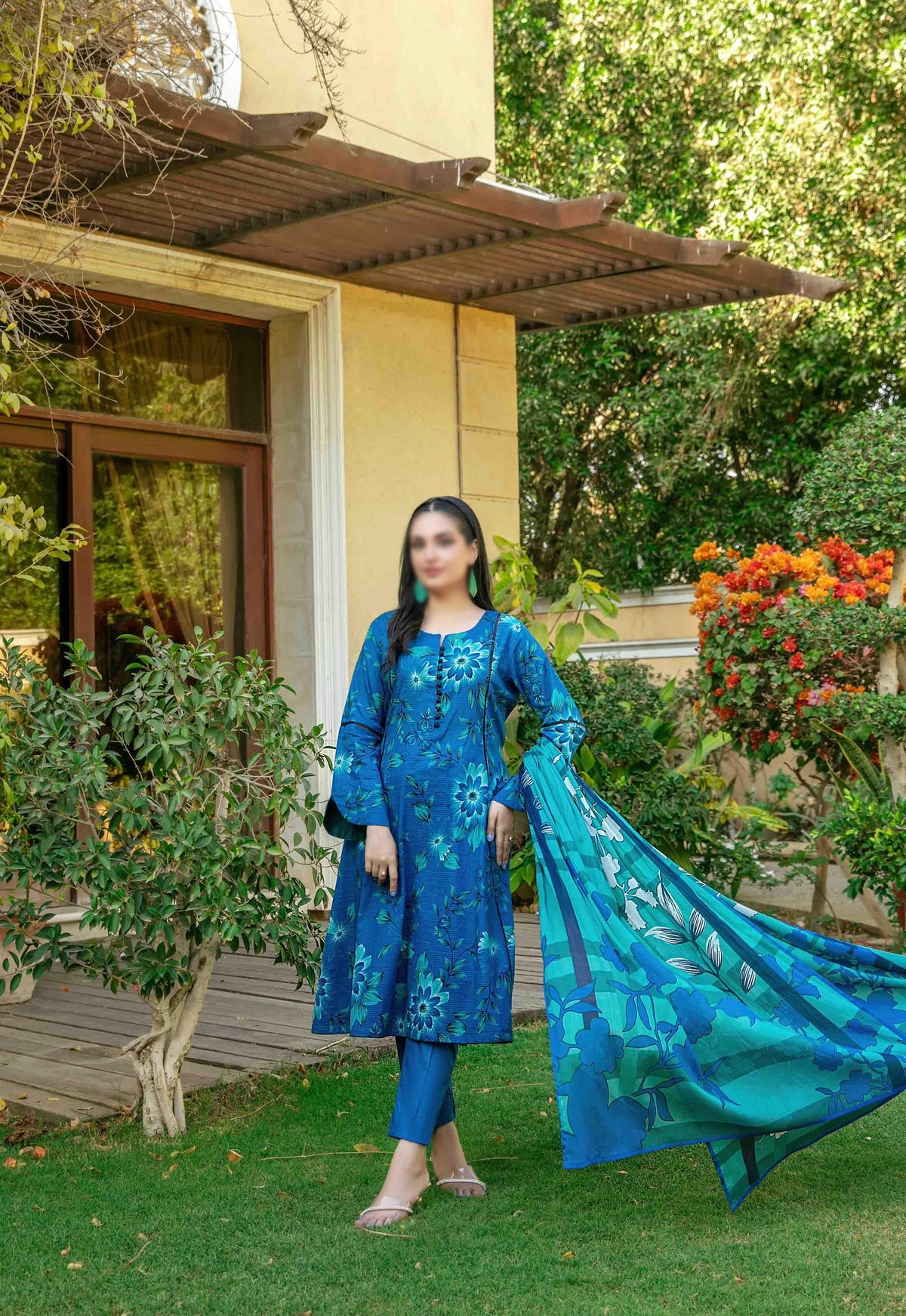 Naimal Lawn Slub Digital Print Vol-2 By Tawakkal D-04