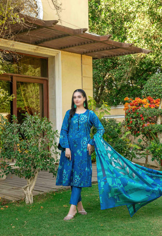 Naimal Lawn Slub Digital Print Vol-2 By Tawakkal D-04