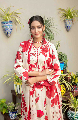 Zumra Lawn Slub Digital Print Vol-02 By Tawakkal D-02