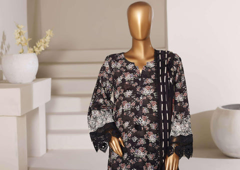 Luxury Lawn Chikankari Embroidered 3 Piece Stitched Collection By Sadabahar D-4