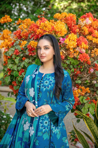 Naimal Lawn Slub Digital Print Vol-2 By Tawakkal D-04
