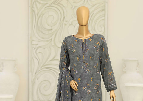 Premium Signature by HZ Textiles | Embroidered 3 Piece Unstitched Lawn Suit D-2