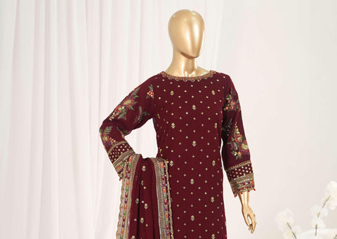 Afsanay by Sadabahar Embroidered Chiffon Stitched 3 Piece Suit D-1